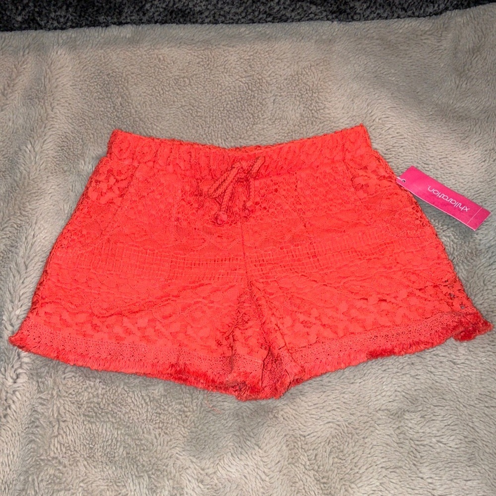 🔹 4 for $30 NWT Xhilaration Crochet Shorts, Girls XS